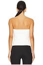 view 3 of 4 Tailored Bustier Top in White