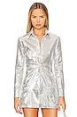 view 1 of 5 Sequin Shirt in Silver
