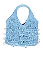 view 2 of 5 Othoniel Crystal Crochet Tote Bag in Blue
