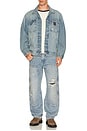 view 4 of 6 568 Loose Straight Double Knee Jeans in Diving Ducks