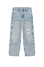 view 5 of 6 568 Loose Straight Double Knee Jeans in Diving Ducks