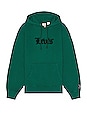 view 1 of 4 Relaxed Graphic Po Hoodie in Evergreen