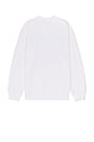 view 2 of 4 Relaxed Graphic Crew Neck Sweatshirt in Athletic Crest White