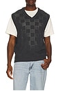 view 3 of 4 Skyline Sweater Vest in Checkers Dark Phantom
