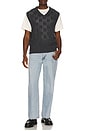 view 4 of 4 Skyline Sweater Vest in Checkers Dark Phantom