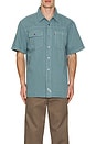 view 3 of 3 Auburn Worker Shirt in Blue Garment Dye