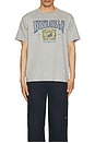 view 3 of 3 Vintage Fit Graphic Tee in Heather Grey