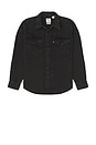 view 1 of 3 Relaxed Fit Western Shirt in Cava Washed Black