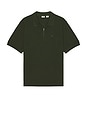 view 1 of 5 Zip Polo Shirt in Kombu Green