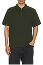 view 4 of 5 Zip Polo Shirt in Kombu Green
