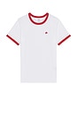 view 3 of 5 Retro Ringer Tee in Bright White