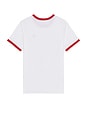 view 4 of 5 Retro Ringer Tee in Bright White