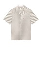 view 3 of 5 Sunset Standard Camp Shirt in Edison Stripe Navy