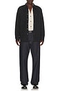 view 3 of 4 Barstow Western Standard Shirt in Marble Black Denim Rinse