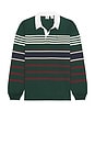 view 5 of 5 Union Rugby Shirt in Amos Stripe Ponderosa Pine