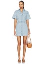 view 1 of 3 Short Sleeve Logan Western Dress in Blasted Stone