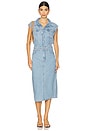 view 1 of 3 Iconic Sleeveless Dress in Wrapped In Blue