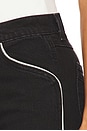 view 6 of 6 Wedgie Boot Piping Jeans in Black