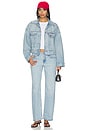 view 4 of 4 Loose Crop Trucker Jacket in Sunny Season