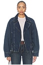 view 2 of 5 80s Denim Bomber in Bellissima
