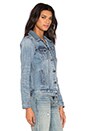view 3 of 5 Boyfriend Trucker Jacket in Blue Wonder