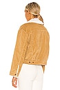 view 3 of 4 New Heritage Cord Faux Fur Trucker Jacket in Iced Coffee Warm 10