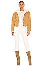 view 4 of 4 New Heritage Cord Faux Fur Trucker Jacket in Iced Coffee Warm 10