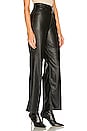 view 2 of 4 70s Flare Faux Leather Pant in Leather Night