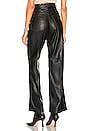 view 3 of 4 70s Flare Faux Leather Pant in Leather Night