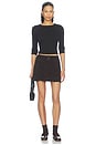 view 6 of 6 Inverted Pleat Mini Skirt in Java