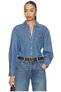 view 1 of 4 CHEMISE EN JEAN TEODORA WESTERN in Going Steady