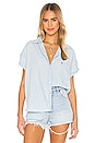 view 1 of 4 The Short Sleeve Alexandra Shirt in Light Mid Wash CL