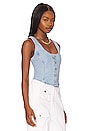 view 2 of 4 Dani Corset Top in Indigo Stonewash