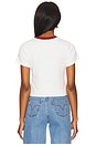 view 3 of 4 Essential Sporty Tee in Swizzle & Sundried Tomato