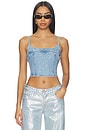 view 1 of 5 Jadine Denim Cami Tank in Dazzle Me Tank