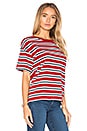 view 2 of 4 Sutro Striped Tee in Jerry Red