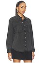 view 2 of 4 Teodora Western Shirt in Chipped Black Oyster