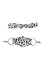view 2 of 3 LOT DE MASQUE VISAGE & BANDEAU in Ivory Leopard