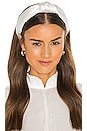 view 1 of 3 Silk Knotted Headband in Ivory