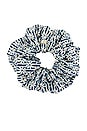 view 1 of 1 Floral Lace Oversized Scrunchie in Navy Daisy