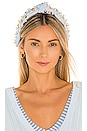 view 1 of 3 Cloud Charm Knotted Headband in Sky Blue
