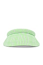view 2 of 2 X Solid & Striped Printed Hard Visor in Pistachio Gingham