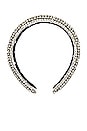 view 2 of 3 All Over Crystal Alice Headband in Crystal