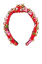 view 2 of 3 SERRE-TÊTE AVEC NŒUD HEART CRYSTAL in Mambo Red