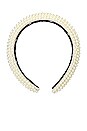 view 2 of 3 All Over Pearl Alice Headband in Ivory