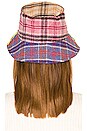 view 2 of 3 Patchwork Flannel Bucket Hat in Multi Plaid