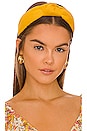 view 1 of 3 Linen Knotted Headband in Honey