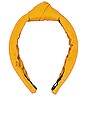 view 2 of 3 Linen Knotted Headband in Honey