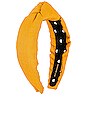 view 3 of 3 Linen Knotted Headband in Honey