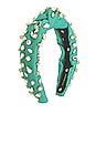 view 3 of 3 Candy Jeweled Knotted Headband in Turquoise Rainbow